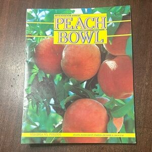 1984 Peach Bowl Program with ticket stub